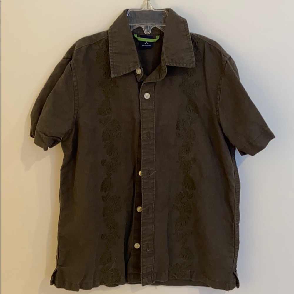 Kids Gap Linen blend button down shirt